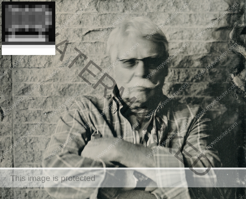 Portrait (WatePlate) Fotografiert und entwicklet von Friedrich Müller