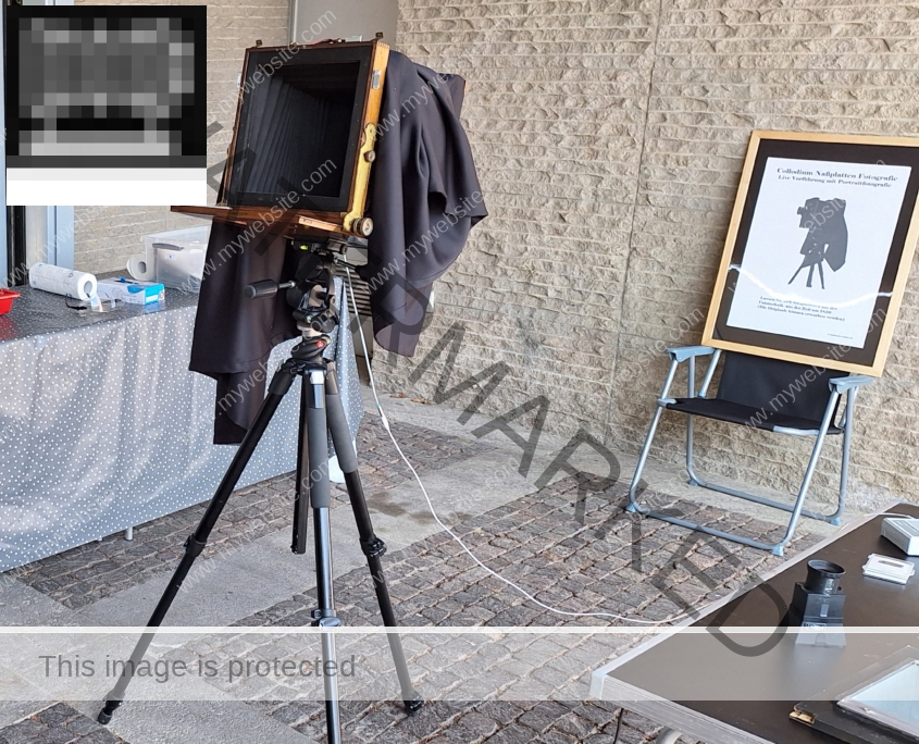 Aufnahme: Aufnahme des Por-traits, einer Landschaft ect. mit einer 8x10 inch Kamera