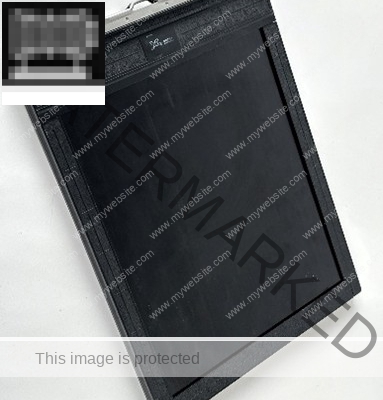 Laden Kassette: Die Glas- oder Metall-platte wird nass im Dunkeln in eine Plan-filmkassette gelegt.