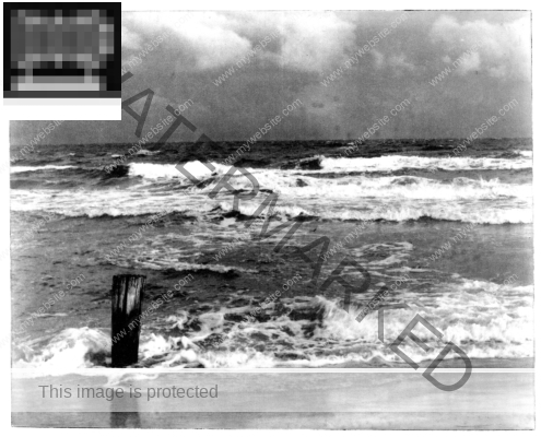 Poller Ostsee Zingst, Polymergravüre